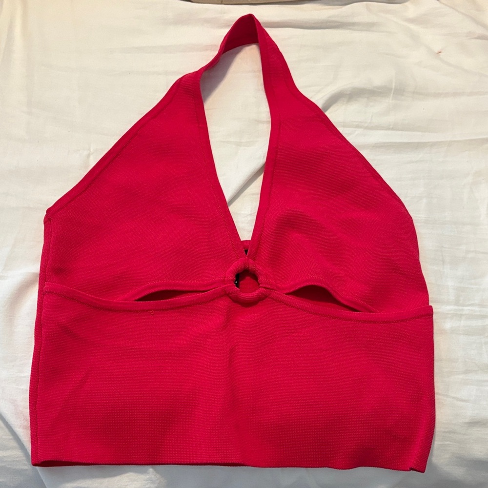 Forever 21 Red Halter Tank Top